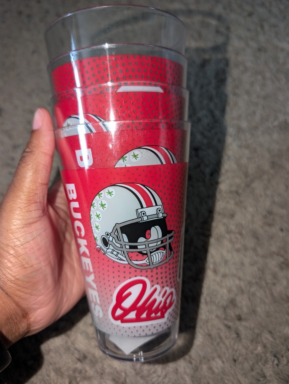 NEW! Ohio State Buckeyes 4 Pack Tumbler Cups